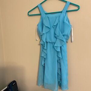 Amy Byer Light Blue Ruffled Top